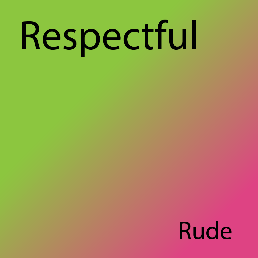 Respectful Vs Rudeness  😤