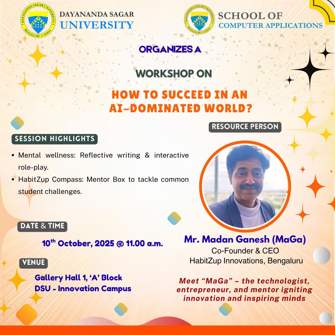 HabitZup Workshop: “How to Succeed in an AI-Dominated World” at Dayananda Sagar University