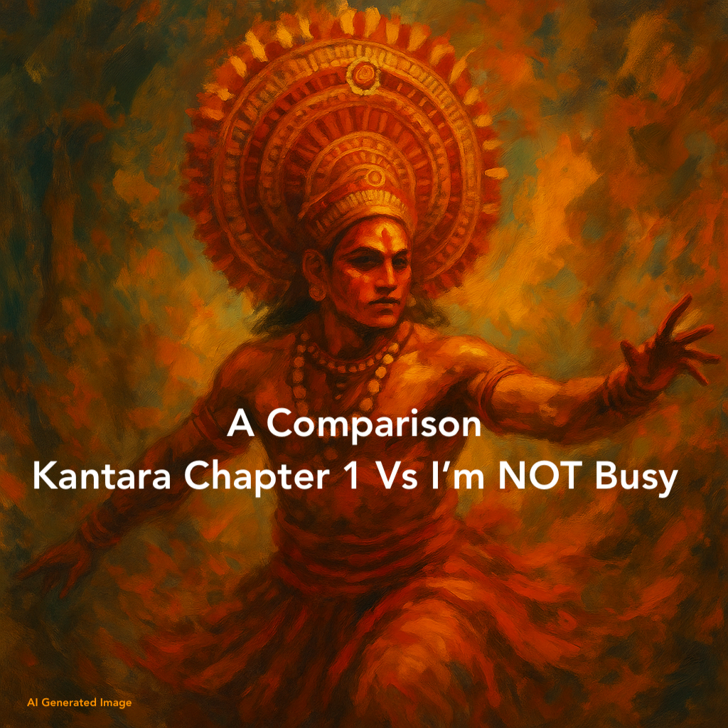 Kantara: Chapter 1 and I’m NOT Busy — A Mirror Between Two Worlds
